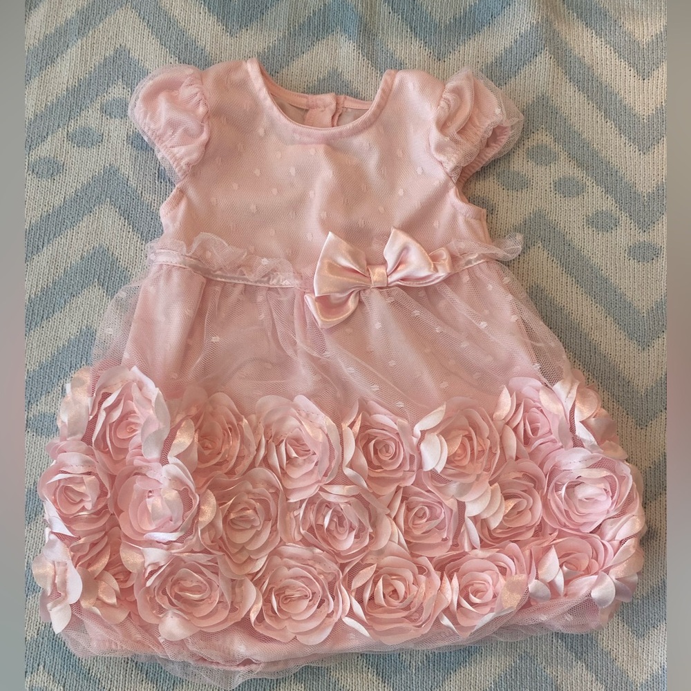 💙3 for $15 NWOT Nanette baby pink rose dress 18M